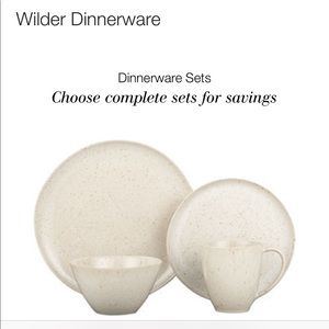 Crate & Barrel Wilder place settings